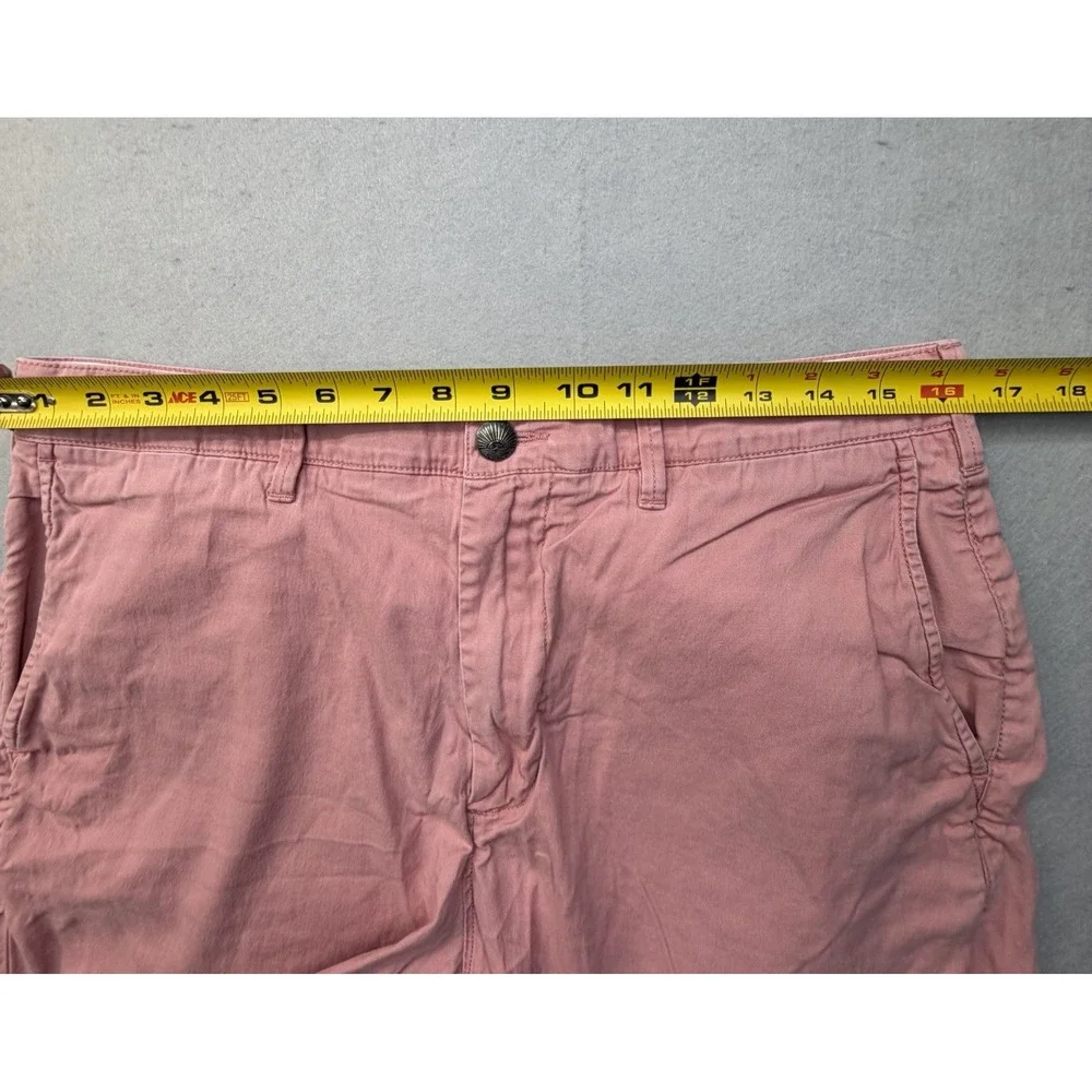 Faherty Brand Mens 32 Island Life Shorts Salmon Pink Organic Cotton Tencel Blend
